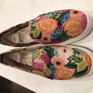 Rifle Paper Co for Keds platform slip on sz 8.5